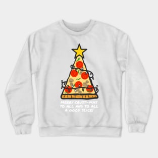 Christmas Tree Pizza Crewneck Sweatshirt